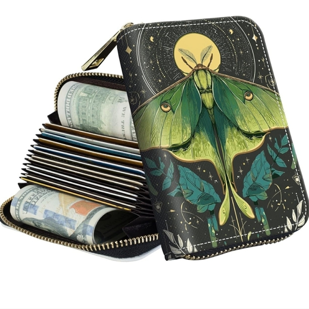 Green Moth Design Wallet